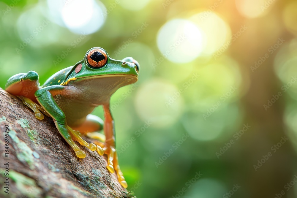 Fototapeta premium Small frog banner