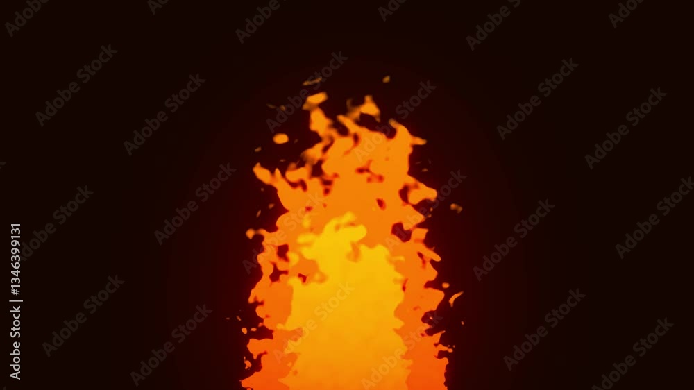 2D Fire Background