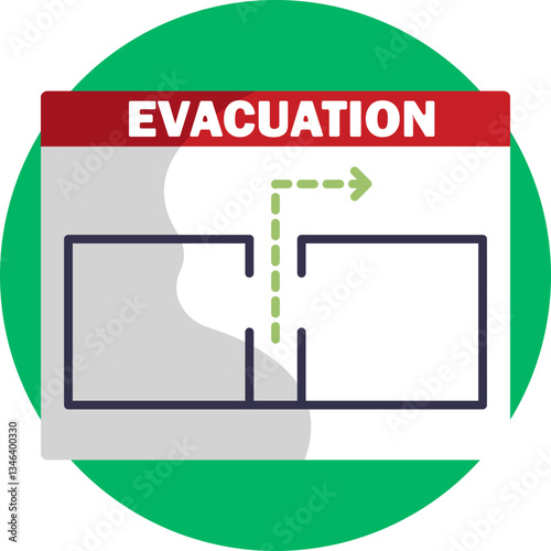 Evacuation Routes: A diagram showing emergency exit paths for safe evacuation.