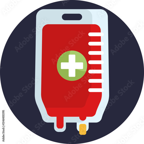 Symbolizing the medical procedure of transferring blood from a donor to a patient.