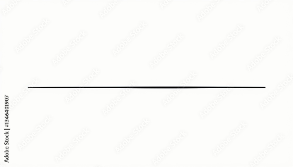 A Thin Horizontal Black Line Is Against A White Background A Thin Horizontal Black Line Is Against A White Background