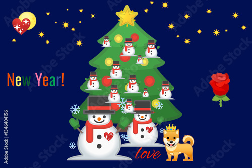 snowman with gifts