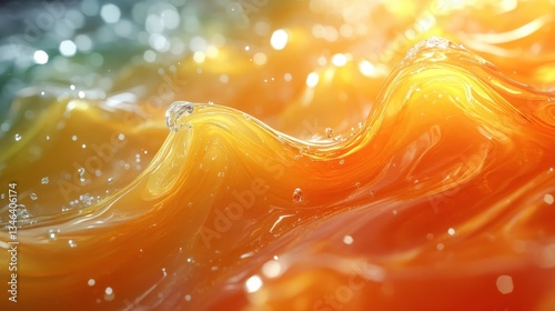 Mango Waves: Close-Up of Fruit Texture in Motion

