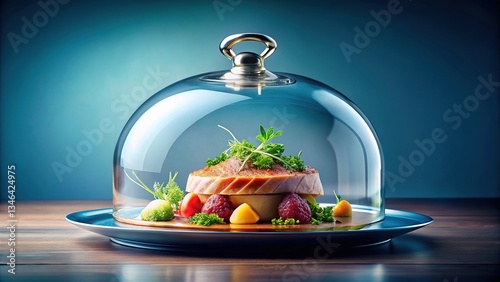 Sous Vide Mockup, Glass Dish, Gourmet Food Presentation