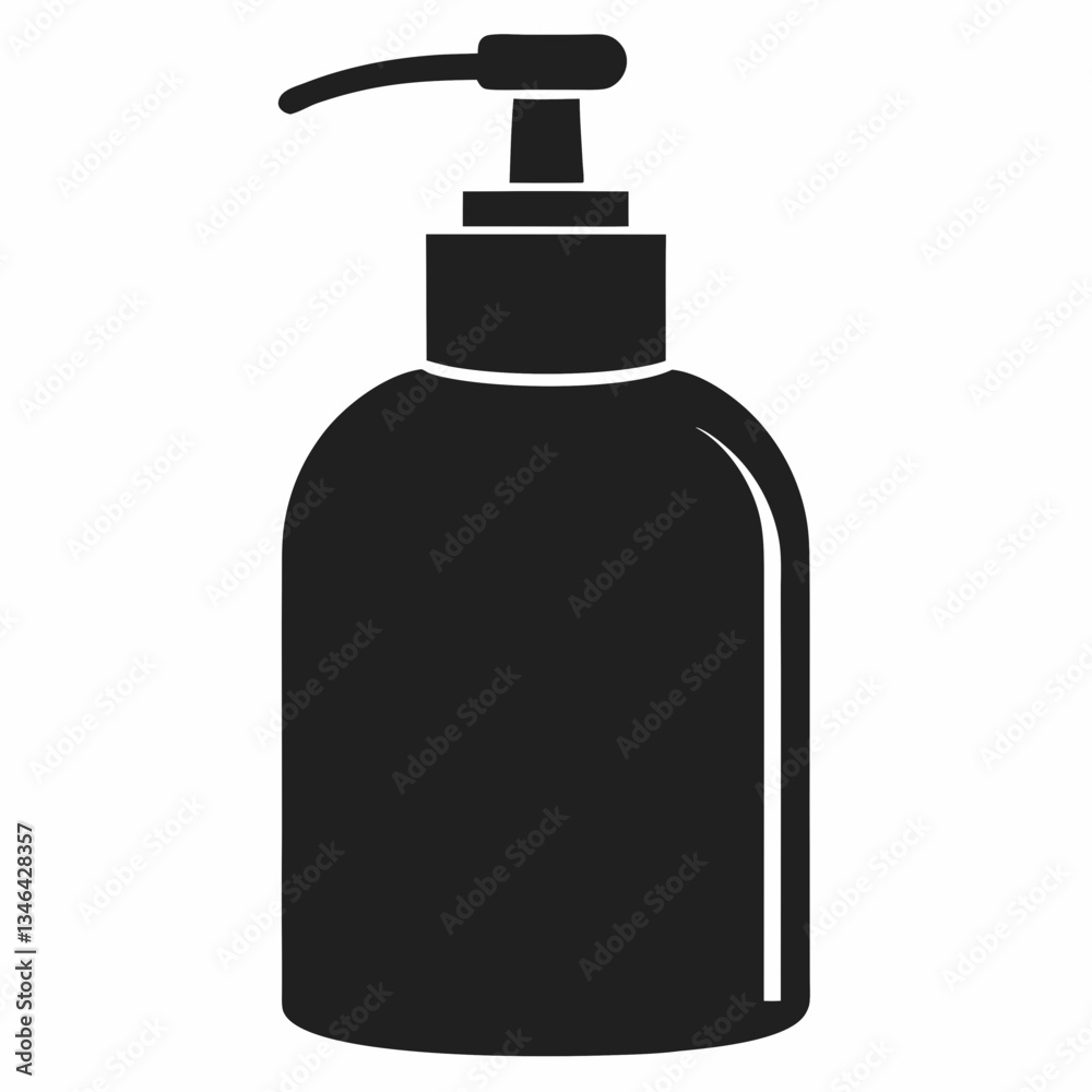 black plastic bottle black plastic bottle