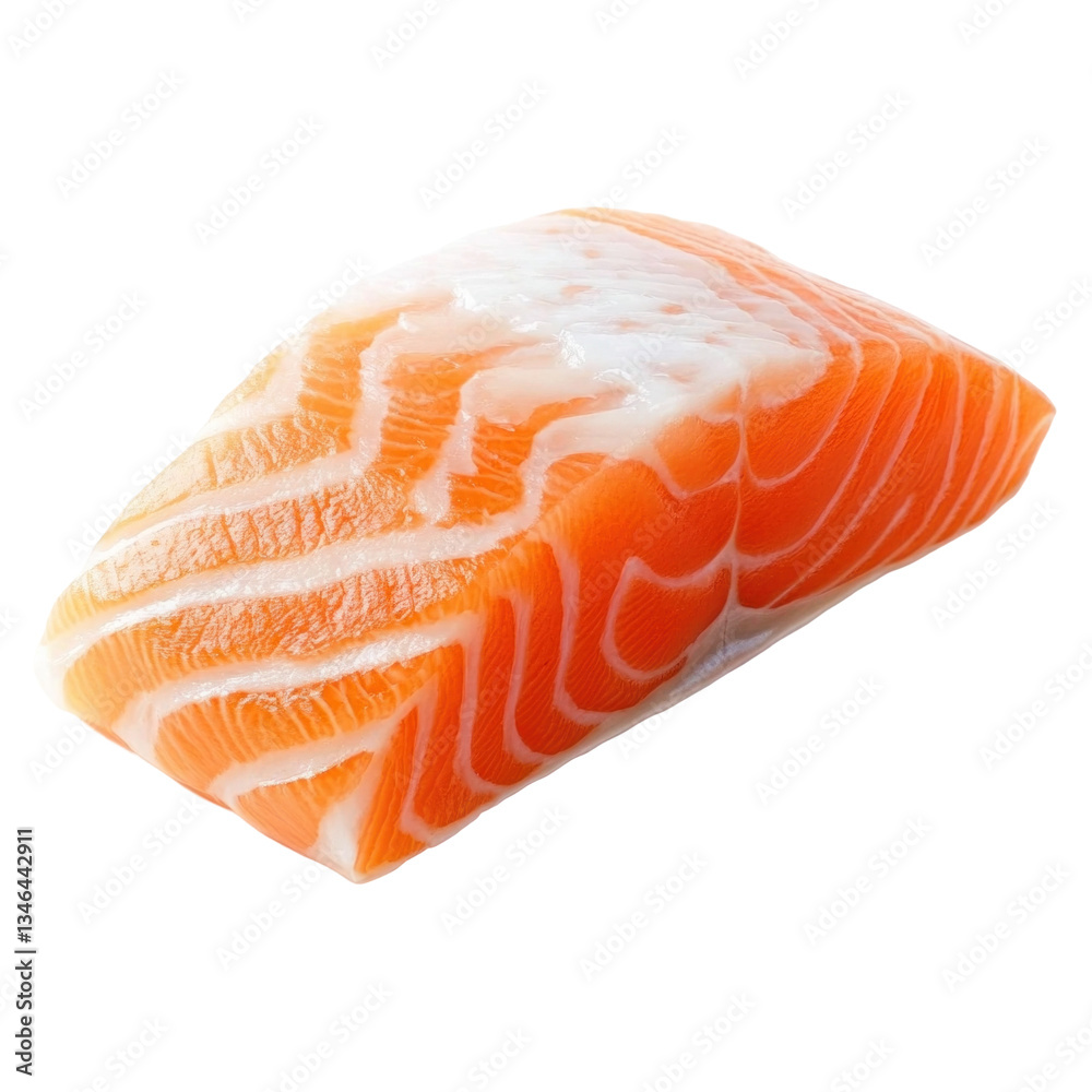 raw salmon steak isolated on transparent background raw salmon steak isolated on transparent background