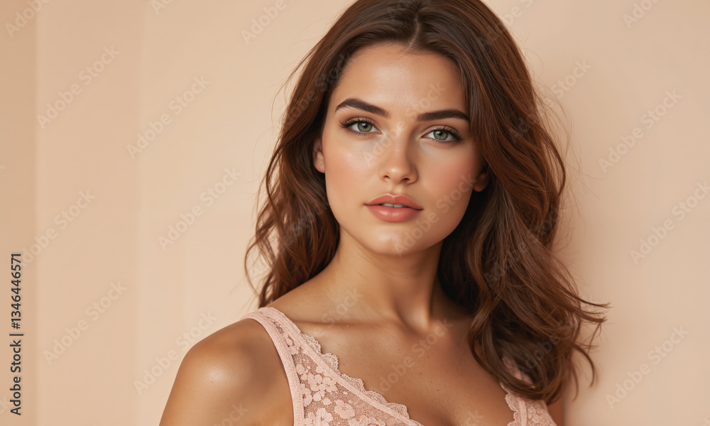 Misty rose pink lace bralette with a delicate floral pattern and a smooth underband. The misty rose color is soft Misty rose pink lace bralette with a delicate floral pattern and a smooth underband. The misty rose color is soft