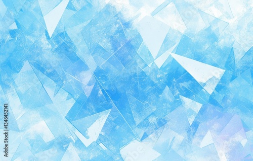 Abstract Geometric Ice Crystals Background photo
