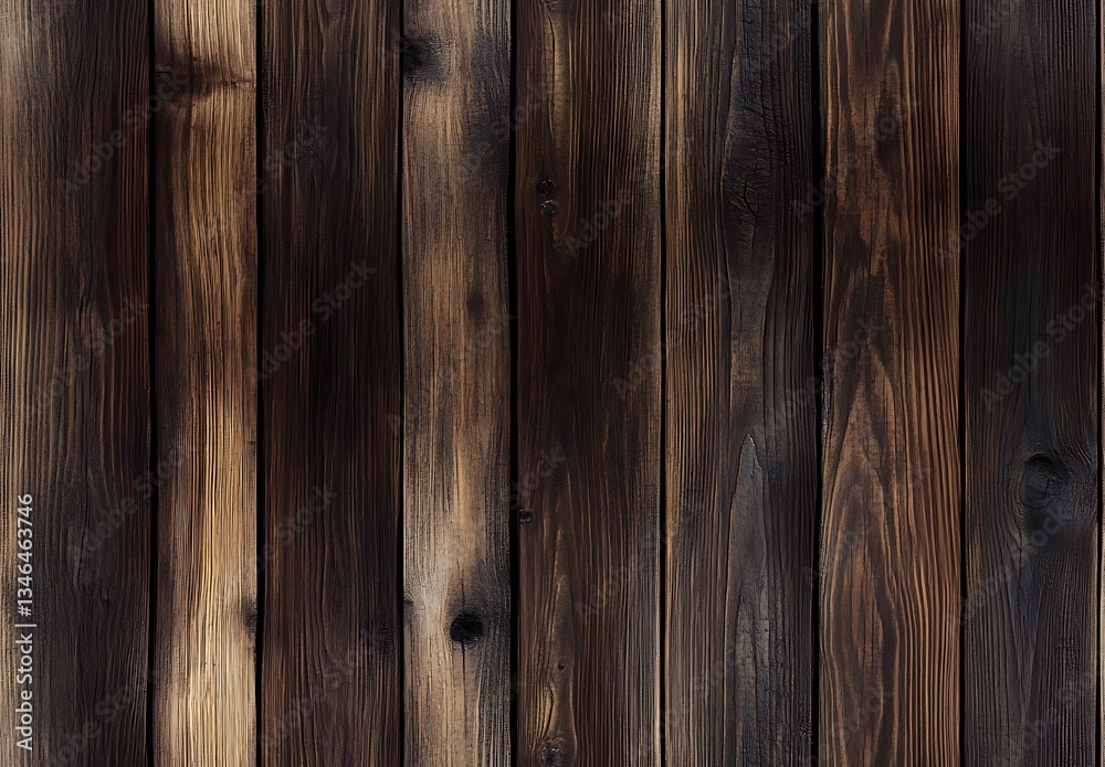Obraz premium Wooden background, Dark brown wood seamless texture background