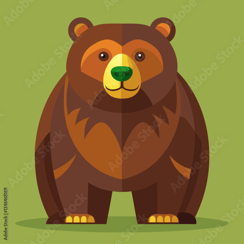 Ours brun sur une roche