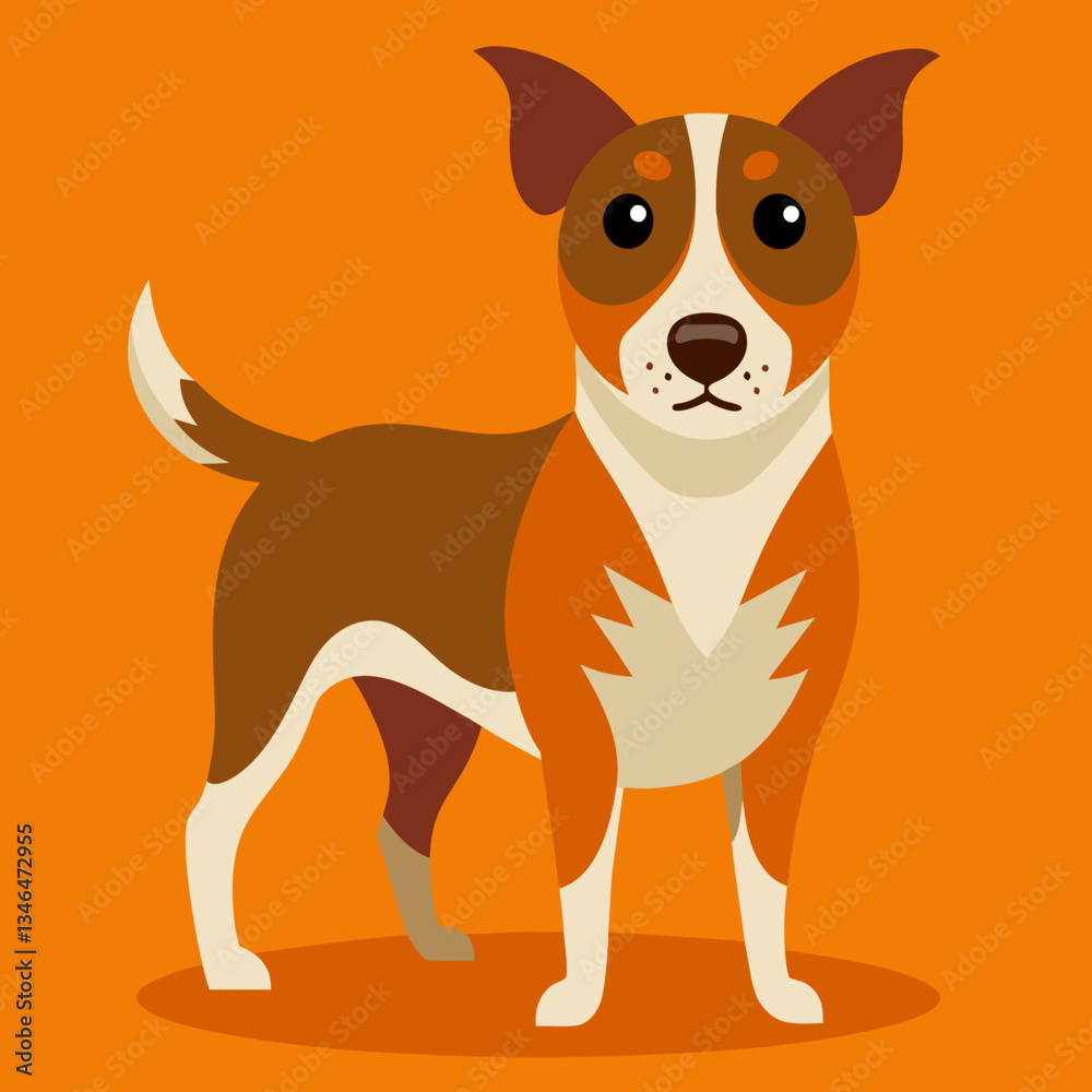 Chien heureux regardant la caméra avec le sourire Chien heureux regardant la caméra avec le sourire