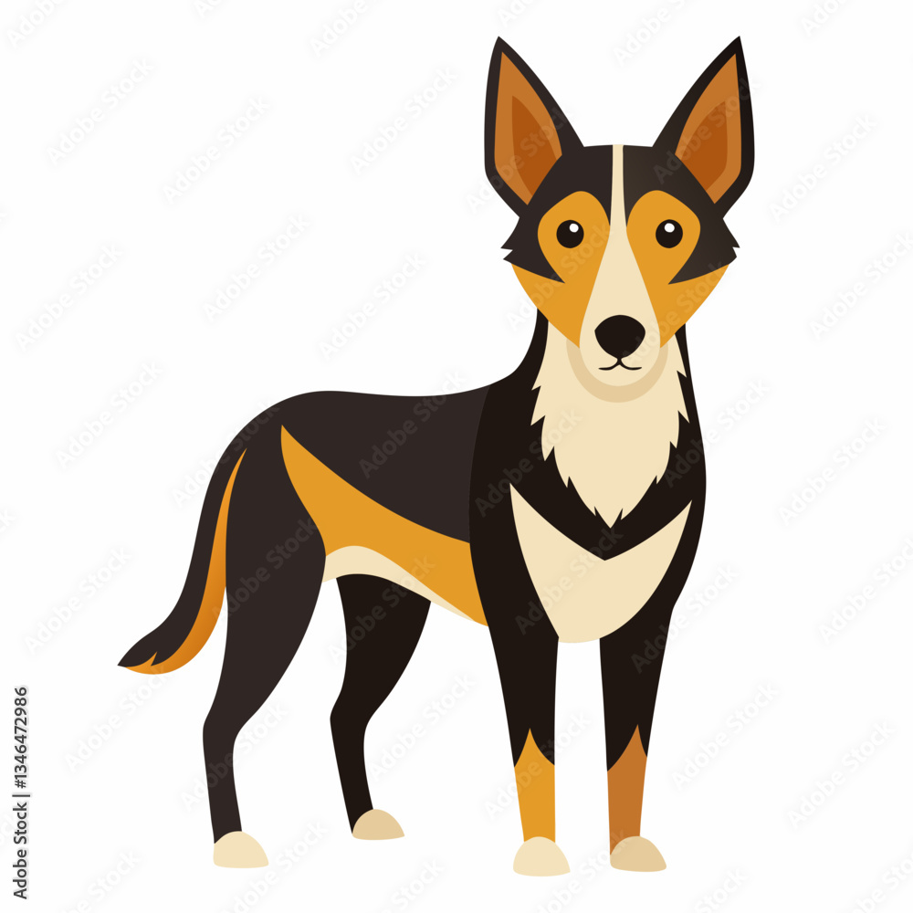Chien heureux regardant la caméra avec le sourire