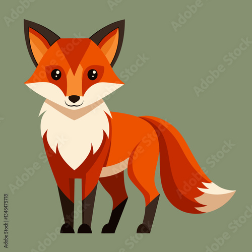 Personnage de Renard. Mascotte Design créatif