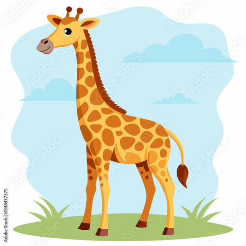 Animaux à l’état sauvage - Girafe réticulée - Réserve nationale de Samburu, Nord du Kenya