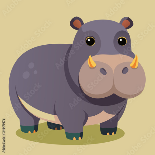 Surfaces d’hippopotame femelle pour vérifier qu’il est sûr de laisser l’eau nue ses dents dans le parc Kruger, Afrique du Sud