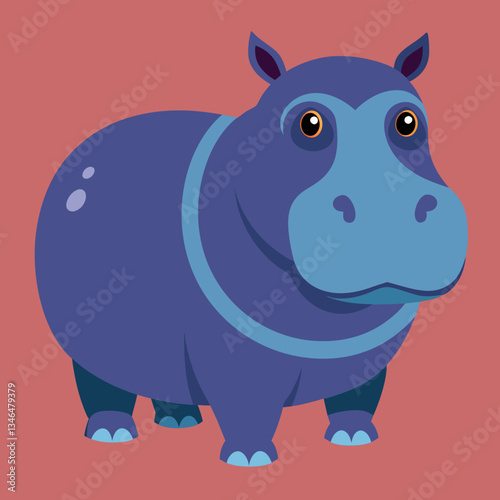 Surfaces d’hippopotame femelle pour vérifier qu’il est sûr de laisser l’eau nue ses dents dans le parc Kruger, Afrique du Sud