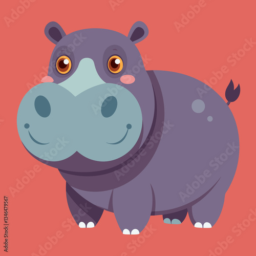 Surfaces d’hippopotame femelle pour vérifier qu’il est sûr de laisser l’eau nue ses dents dans le parc Kruger, Afrique du Sud