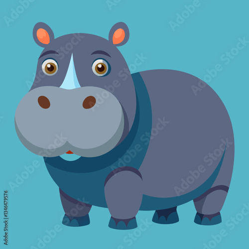 Surfaces d’hippopotame femelle pour vérifier qu’il est sûr de laisser l’eau nue ses dents dans le parc Kruger, Afrique du Sud
