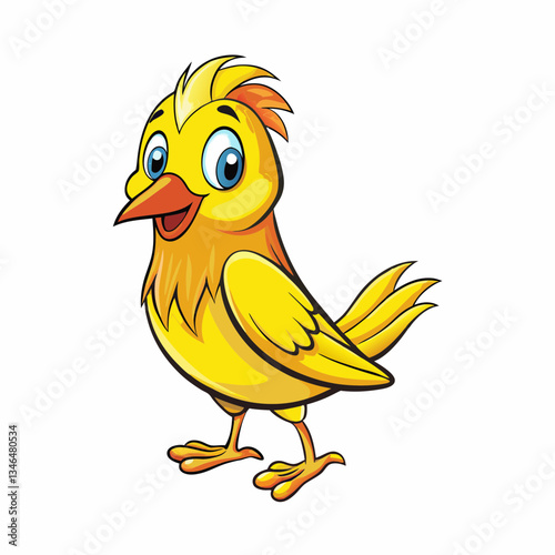canary isolated on white