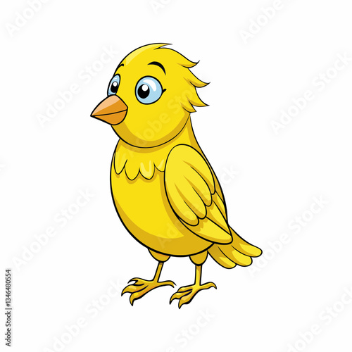 canary isolated on white