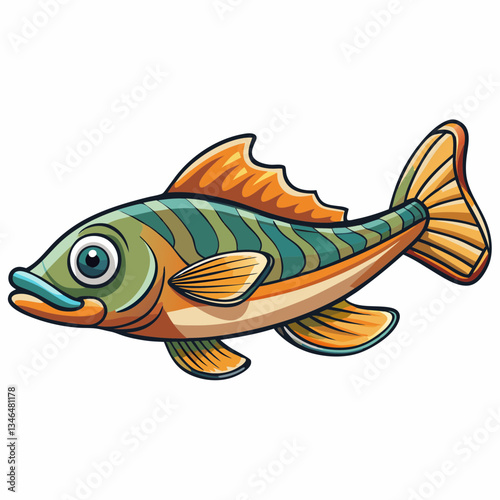 vector illustration of clingfish