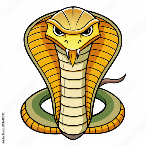 cartoon cobra vector illustration