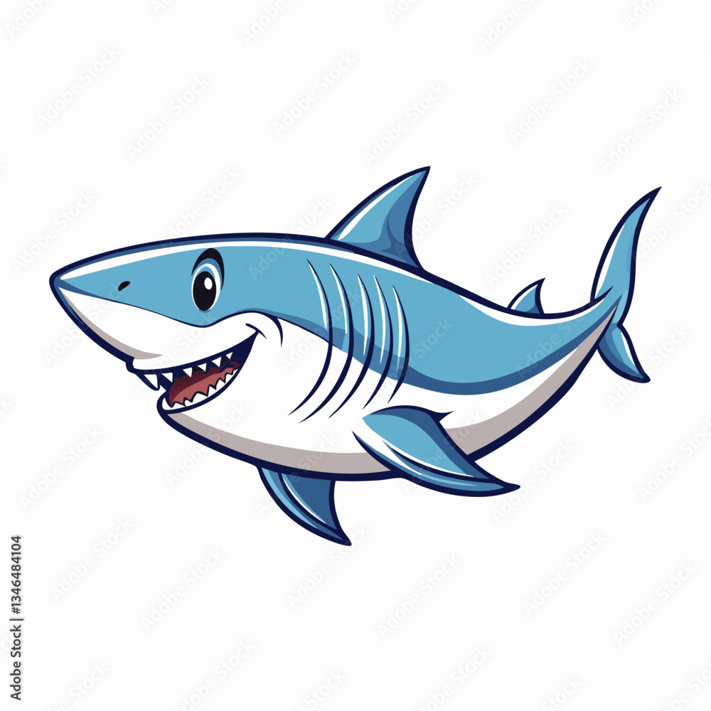 vector illustration of a shark vector illustration of a shark