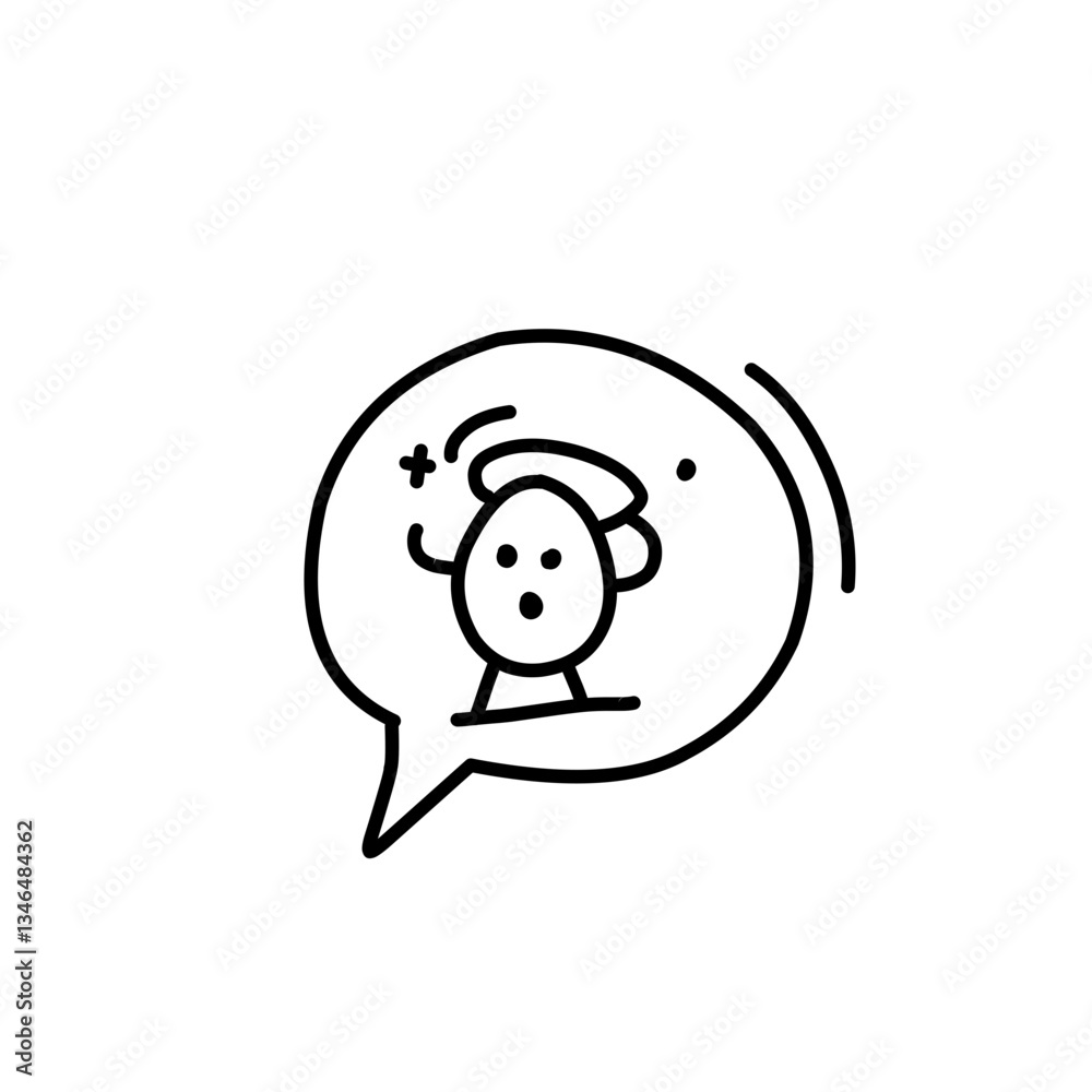 Obraz premium Swear word speech bubble