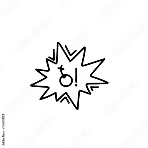 Swear word speech bubble