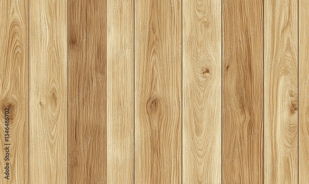 Fototapeta premium Wooden background, Light brown wooden panel wall seamless texture background