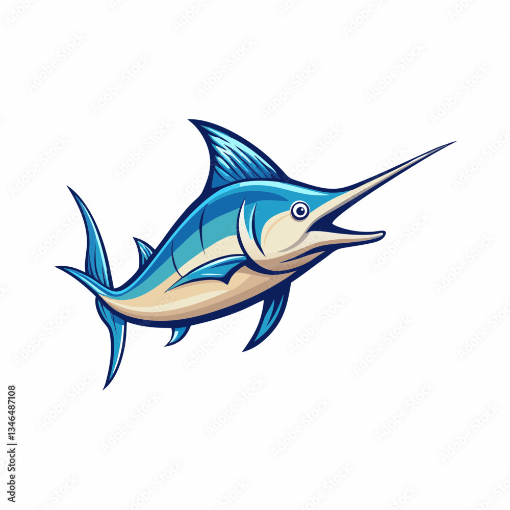 Fototapeta premium marlin vector illustration