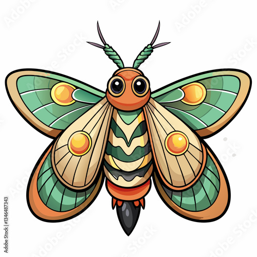 moth vector illustration