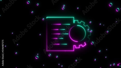 File document with screwdriver and wrench icon isolated on blue background. Adjusting, service, setting, maintenance, repair, fixing.