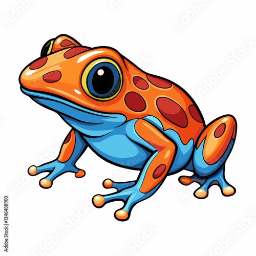 funny frog cartoon