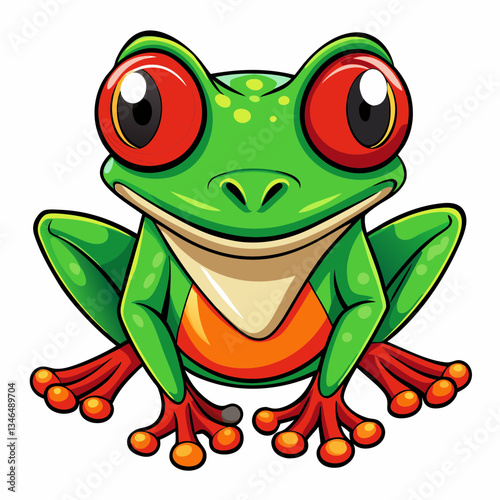funny frog cartoon