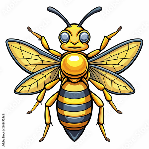 wasp vector illustration