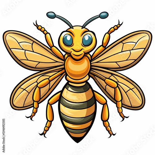 wasp vector illustration