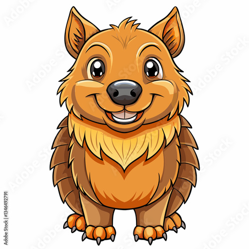 wombat cartoon vector