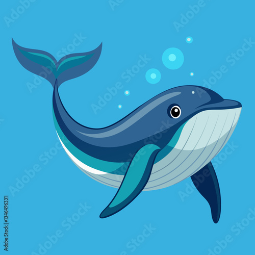 Gros plan d’une baleine à bosse Venir à la surface pour respirer