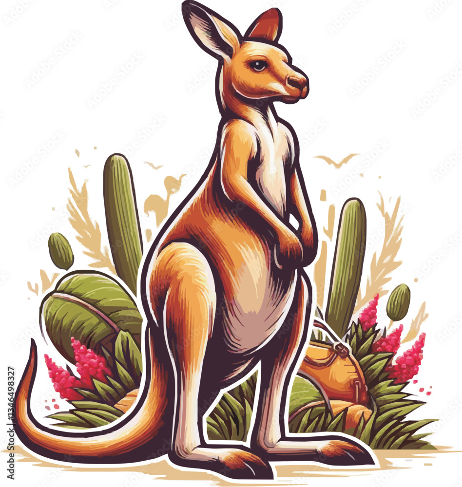 kangaroo vector ilustration on transparant background.png
