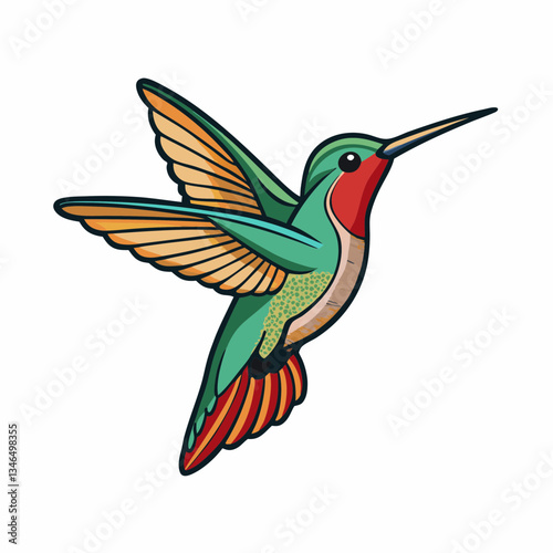 hummingbird in flight