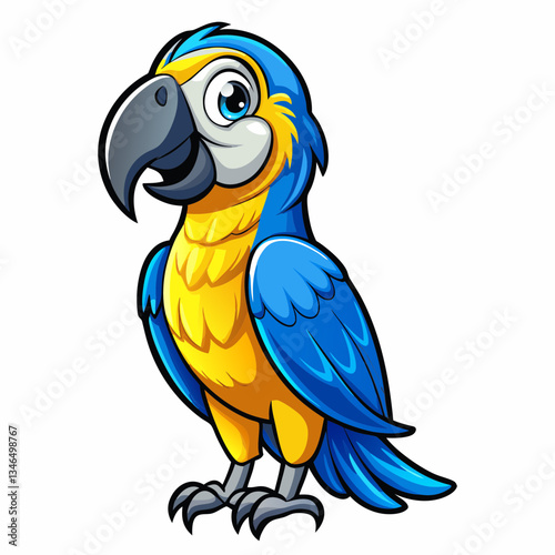 blue and yellow macaw