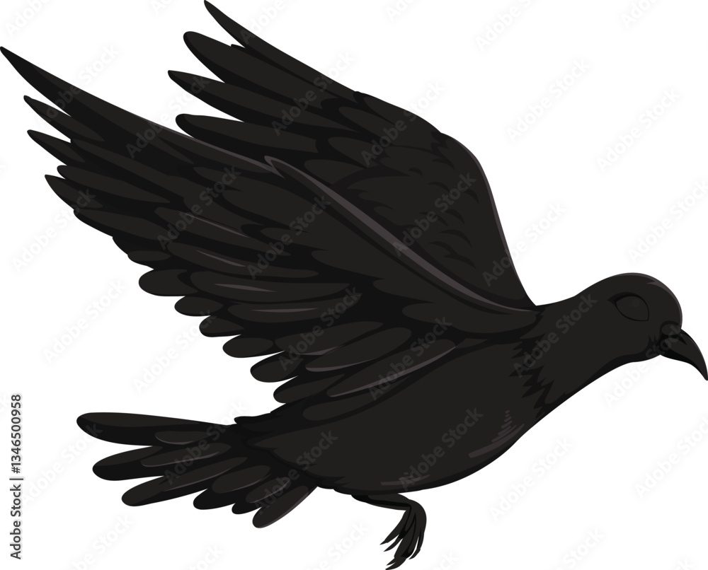 Fototapeta premium set of silhouettes of bird vector art background 