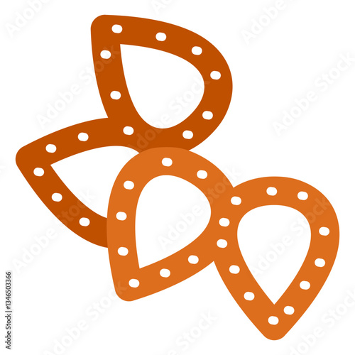 Chocolate Pretzel Vector Design Icon Style
