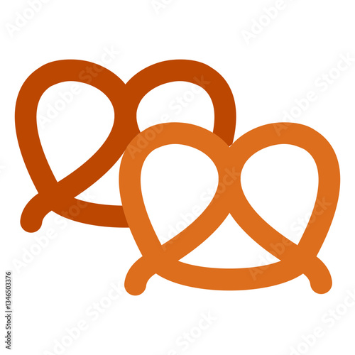 Pretzel Vector Design Icon Style