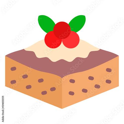 Tiramisu Vector Design Icon Style