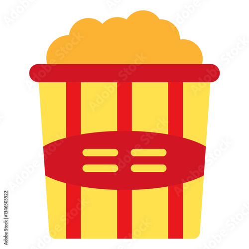 Caramel Popcorn Vector Design Icon Style