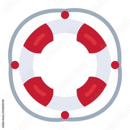 Lifebuoy Vector Design Icon Style