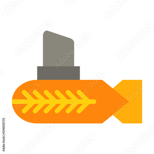 Submarine Vector Design Icon Style