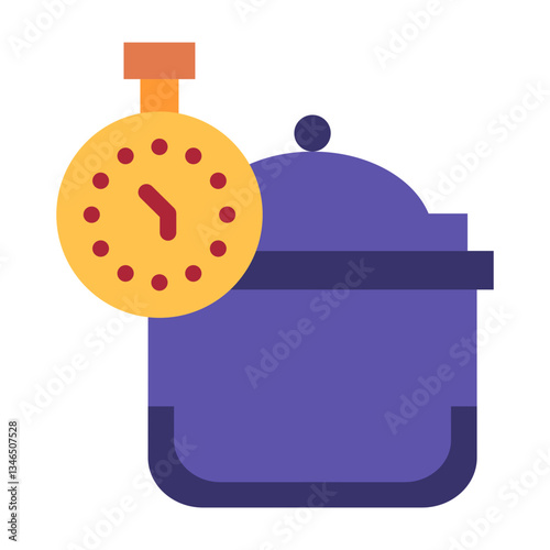 Prep time clock Vector Design Icon Style